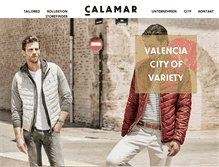 Tablet Screenshot of calamar-menswear.com